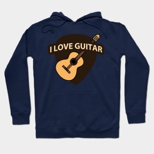 I Love Guitar Hoodie